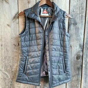 Columbia Omni Heat Quilted Down Puffer Vest Sm Black